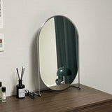 Makeup Free Shipping Wall Mirror Bathroom Design Desk Standing Korean Hairdressing Oval Miroir Mural House Decoration