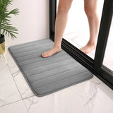 Cobblestone Embossed Absorbent Bath Mat Thicken Non-slip Mat Damp-proof Soft Foot Pad Shower Room Doormat  Memory Foam Pad