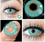 2pcs Colored Contact Lenses For Eyes Cosplay Colored Lenses Blue Contact Lens Yearly Beautiful Pupil Eyes Contact Lens