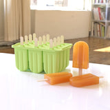 12 Cavity Food Grade Silicone Ice Cream Mold with Cover DIY Popsicle Box Lolly Mould Dessert Ice Cube Tray Maker Kitchen Gadgets