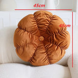 Soft Smooth Short Plush Thicken Chair Cushion Office Seat-Back Cushion Girls' Cute Seat Cushion Living Room Tatami Cushion