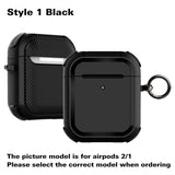 Case for Airpods 2nd Cover Luxury Protective Earphone Cover Case for Apple airpods pro 2 3 Air pods 2 Shockproof Sleve With Hook