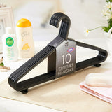 10pcs/set Black Wardrobe Hangers for Clothes Rack Multi-function Closet Wardrobe Organizer for Clothes Coat Dry Rack