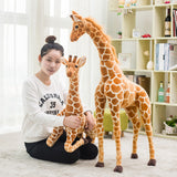 High Quality 140cm Simulation Giraffe Plush Toys Cute Stuffed Animal Soft Giraffe Doll Birthday Gift Kids Toy