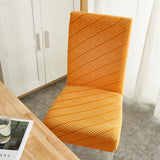 4 pcs/6 pcs Jacquard Chair Cover Polyester Fiber High Elastic Stool Cover Hotel Restaurant Chair Antifouling Cover