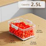 Refrigerator Organizer Containers Food-grade Vegetable Fruit Sealed Preservation Box Fridge Freezer Containers Kitchen Organizer