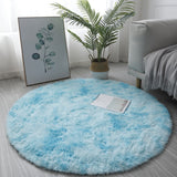 Plush Round Rug Mat Fluffy White Carpets for Living Room Soft Home Decor Bedroom Kid Room Decoration Salon Thick Pile Rug