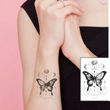 Waterproof Temporary Tattoo Stickere Black Hand Drawn Heart Design Body Art Fake Tattoo Flash Tattoo Wrist Ankle Female