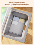 Foldable Leather Storage Box for Clothes Large Capacity Quilt Blanket Closet Wardrobe Clothing Organizer Home Organizer