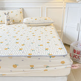 High Quality Thicken Latex Fitted Bed Sheet Set for Summer Cool Own Bed Mat Kit Soft Breathable Cooling Mattress Protector Cover