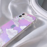 Luxury Laser Dream Glitter Phone Case for IPhone 14 13 12 11 Pro Max XR XS Max 7 8 Plus X Clouds Soft Tpu Back Cover Shell