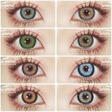 2pcs Color Contact Lenses for Eyes Natural Blue Contact Colored Lenses Eyes Yearly Beauty Pupils Cosmetic Color Lens