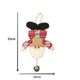 Cute Christmas Santa Snowman Deer Doll Decoration Gift Doll Christmas Tree Hanging Ornament New Year Xmas Home Decoration