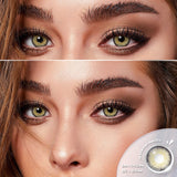 Colored Contact Lenses For Eyes 1pair Brown EyeContacts Lense Yearly Use Beauty Makeup Blue Color Contact Lenses