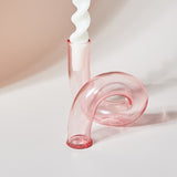 Glass Vases Clear Flower Vase Candle Holders Wedding Centerpieces Home Decoration Table Centerpieces Candlestick Holder