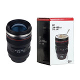 Stainless Steel Camera EF24-105mm Coffee Lens Mug White Black Coffee Mugs Creative Gift Coffee Cups