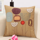 Fashion Cotton Linen Flower Pattern Throw Pillow Case Cushion Cover Seat Car Home Decor Sofa Bed Decorative Pillowcase