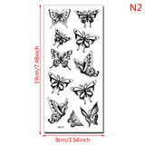 Waterproof Temporary Tattoo Sticker Small Butterfly Body Art Fake Tattoo Flash Tattoo Clavicle Female