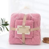 Microfiber Towel Set Coral Fleece Absorbent Hair Swimming Face Hand Bath Towel Sets Microfibre Bathroom Towels Sets