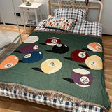 125x160cm Luxury Billiards Blanket Casual Throw Blankets Sofa Cushion Picnic Mats Travel Cloak Ins Style Tapestry Outdoor Carpet