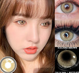 1Pair New Color Contact Lenses for Eyes Natural Brown Eyes Contacts Lenses Yearly Fashion Blue Eyes Lens Colored Lens