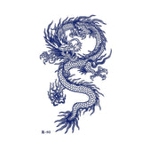 Waterproof Temporary Tattoo Sticker Red Dragon Pattern Men's and Women's Arm Body Art Fake Tattoo