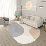 Living Room Carpet Irregular Shape Fluffy Plush Warm Modern Home Decor Bedroom Bedside Rug Minimalist Coffee Table Mat Tapete