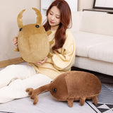 50/60CM Creative Simulation Insect Plush Toys Stuffed Cartoon Dolls Kawaii Beetle Pillow Kids Boys Birthday Gifts