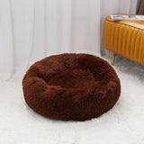 Cat Beds Super Soft Pet Dog Cat Bed Plush Full Size Washable Calm Bed Donut Bed Comfortable Sleeping Artifact Product Cat Beds