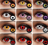 Color Contact Lenses For Eyes 2pcs Anime Cosplay Colored Lenses Blue Purple Halloween Lenses Contact Lens Beauty Makeup