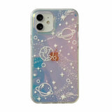 Luxury Laser Dream Glitter Phone Case for IPhone 14 13 12 11 Pro Max XR XS Max 7 8 Plus X Clouds Soft Tpu Back Cover Shell