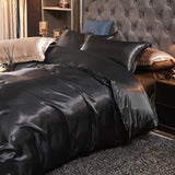 Luxury Rayon Satin Bedding Set Duvet Cover Set Single Double King Size Bedding Kit 2pcs/3pcs/4pcs Bed Cover Bed Linen Set