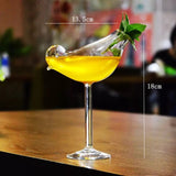 1Pcs Heart-Shaped Cocktail Glass Transparent Glass Cup Beer Vodka Brandy Bar Restaurant Club Drinkware Decorations