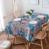 Waterproof TableCloth Rectangular Tablecloth for Wedding Party Hotel Table Cover with Plum Patterns Creative Tablecloth Manteles