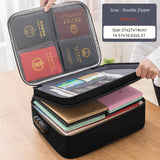 Document Storage Bag Organizer Desk Stationery Women Travel Files Card Folder Holder Tool Case Handbag Home Office Accessories