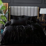 Light Luxury Satin Duvet Cover Rayon Quilt Cover Single Double 228*228  No Pillowcase  Bedding Set