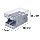 Egg Storage Box Rolling Slide Container Food Fridge Drawer Organizer Boxes Plastic Storage Container Refrigerators Organizations