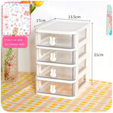 Children Hair Accessories Storage Box Organizer Plastic Drawer Desktop Hair Clip Jewelry Head Rope Rubber Band Organizer Box