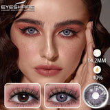 Natural Color Contact Lenses for Eyes 2pcs Gray Eyes Lenses Yearly Fashion Brown EyeContacts Lens Colored Eye Contacts