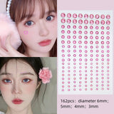 Face Tattoo Eyeshadow Stickers Nail Stickers 3D Pearl Face Jewels Diamond Decoration Self Adhesive Body Brow Makeup DIY Beauty