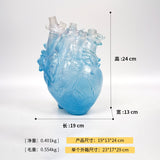 Heart Shape Flower Vase Resin Vase Dried Flower Container Vases Pots Body Sculpture Desktop Flower Pot Home Decoration Ornaments