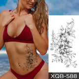 Waterproof Temporary Tattoo Sticker I Love You Flash Tattoos Lip Print Butterfly Flowers Body Art Arm Fake Sleeve Tatoo Women