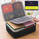 Document Storage Bag Organizer Desk Stationery Women Travel Files Card Folder Holder Tool Case Handbag Home Office Accessories