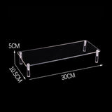 1-5 Tier Acrylic Wooden Display Stand Ransparent Ladder Shelf Hand-made Figure Toy Animation Car Model Perfume Storage Rack