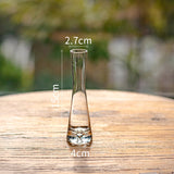 Transparent Glass Flower Vase Small Vase Hydroponics Plant Flower Terrarium Luxury Room Table Home Decor Wedding Decoration