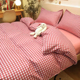 Bedding Set  2 Bedrooms Sheet Duvet Cover Linens Bedspread Euro Nordic 150 Beds for Girls King Size Luxury Pillowcase Cute Bed