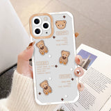 Case For iPhone 11 Case Chocolate Bear Phone Case For iPhone 14 Pro Max Case iPhone 13 11 12 Mini Xs Max XR X SE  Cute Cover