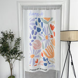 Nordic Door Curtains Short Kitchen Curtain Bedroom Doorway Partition One Piece Noren Office Decorative Drapes