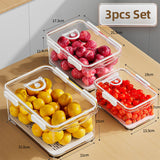 Refrigerator Organizer Containers Food-grade Vegetable Fruit Sealed Preservation Box Fridge Freezer Containers Kitchen Organizer