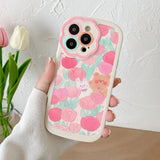 Flower Lens Protect Cases For iPhone 11 12 13 14 Pro Max Phone Case iPhone11 Fundas iPhone14 Plus 11Pro Promax Soft Back Cover